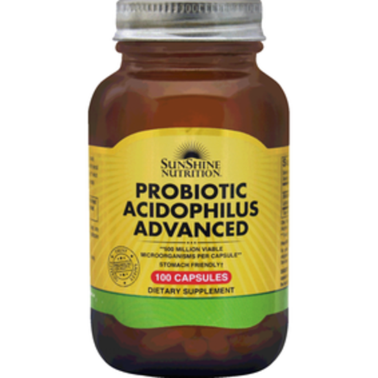 صورة SUNSHINE NUTRITION PROBIOTIC ACIDOPHILUS ADVANCED 100 CAPSULES