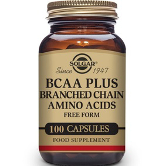 صورة SOLGAR BCAA PLUS (BRANCHED CHAIN AMINO ACIDS) VEGETABLE CAPSULES