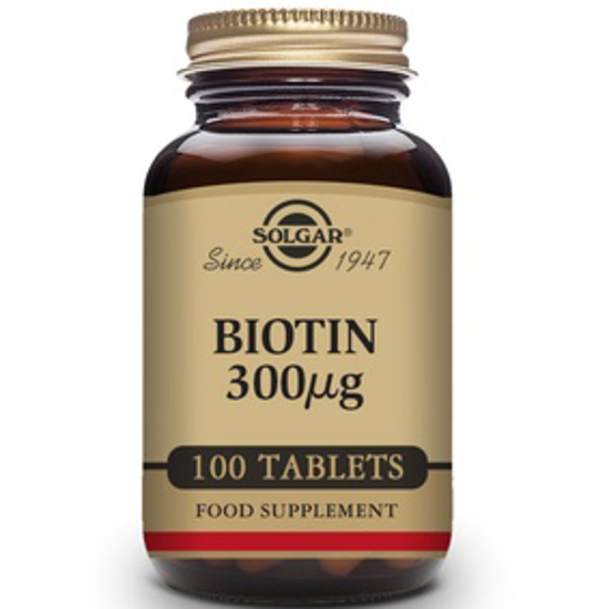 صورة SOLGAR BIOTIN 300 MCG 100 TABLETS