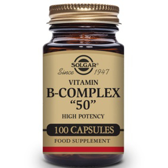 صورة SOLGAR B-COMPLEX "50" VEGETABLE CAPSULES 100'S