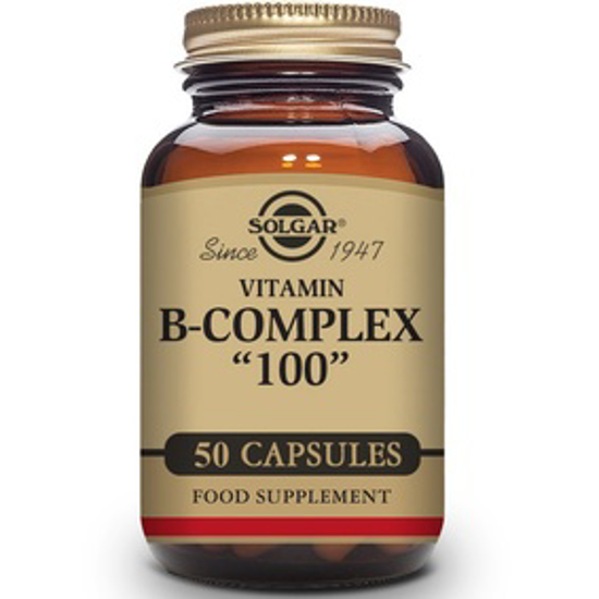 Picture of SOLGAR B-COMPLEX "100" VEGETABLE CAPSULES 50'S