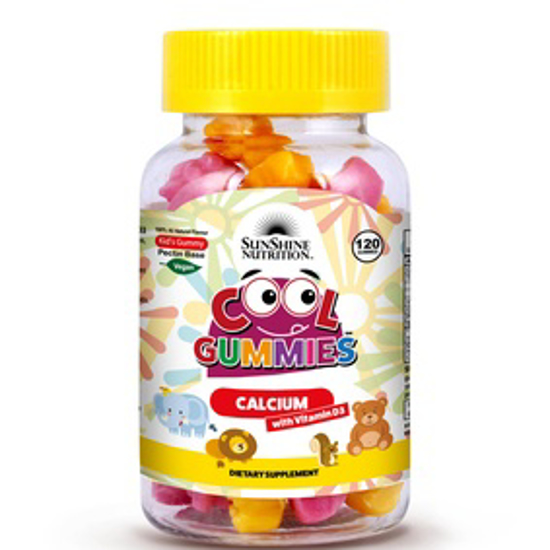 Picture of SUNSHINE NUTRITION COOL GUMMIES CALCIUM WITH D3 120'S