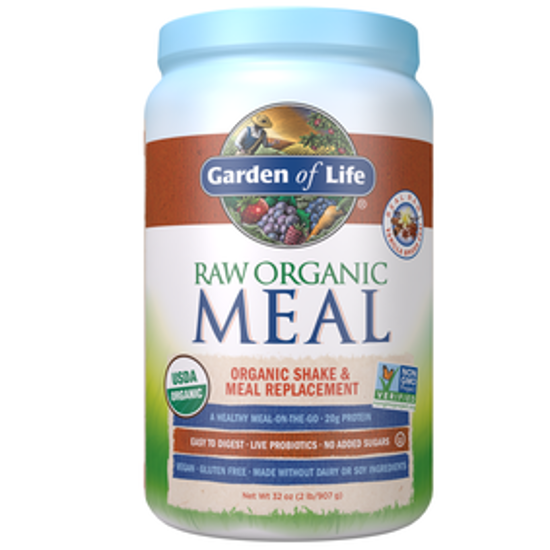 Picture of RAW ORGANIC MEAL SHAKE & MEAL REPLACEMENT VANILLA SPICED CHAI - 32 OZ (907G)