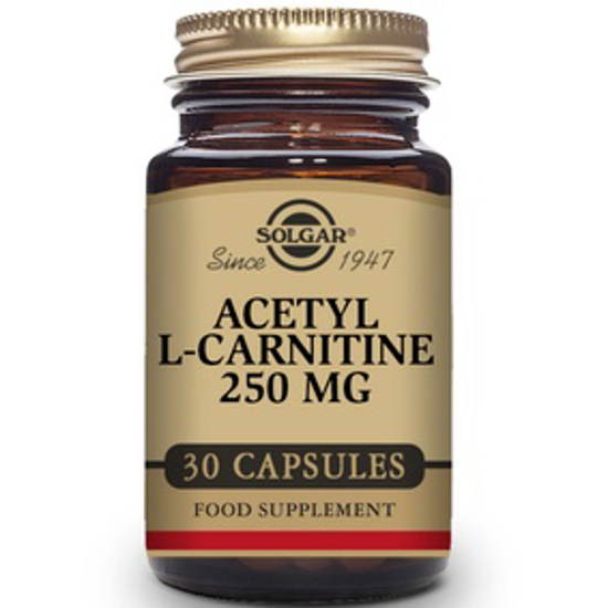 Picture of SOLGAR ACETYL L-CARNITINE 250 MG 30 VEGETABLE CAPSULES