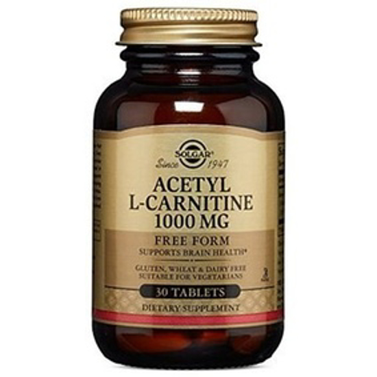 صورة SOLGAR ACETYL L-CARNITINE 1000 MG 30TABLETS