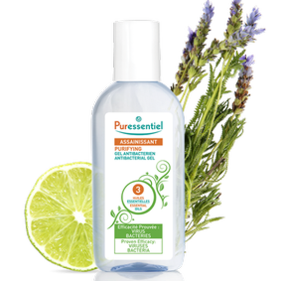 صورة PURESSENTIEL ANTIBACTERIAL GEL WITH 3 ESSENTIAL OILS 80ML