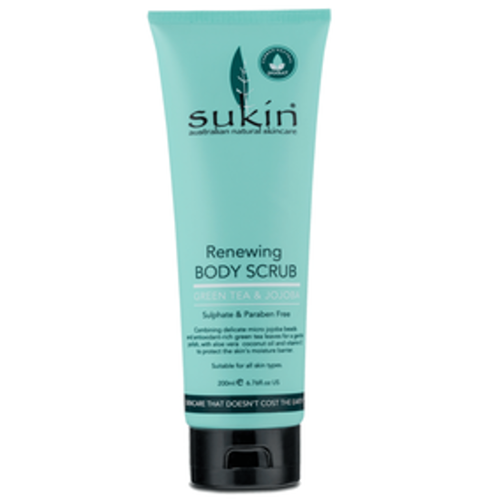 Picture of SUKIN RENEWING BODY SCRUB - GREEN TEA & JOJOBA 200ML : 05558