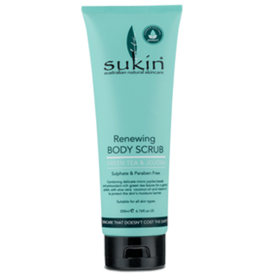 صورة SUKIN RENEWING BODY SCRUB - GREEN TEA & JOJOBA 200ML : 05558