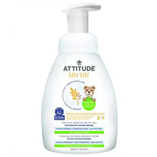 Picture of ATTITUDE SENSITIVE 2IN1 HAIR&BODY FOAM WASH-BABY 250ML:60660
