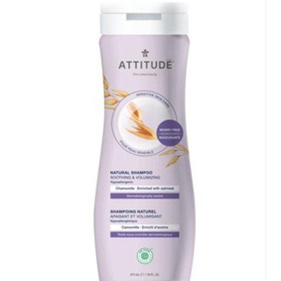 صورة ATTITUDE SENSITIVE SKIN, HYPOALLERGENIC SOOTHING & CALMING SHAMPOO, CHAMOMILE, 16 FL. OZ.