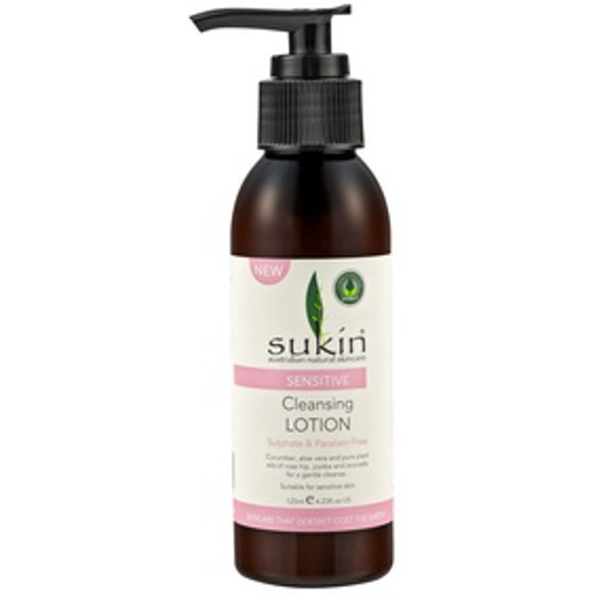 صورة SUKIN SENSITIVE CLEANSING LOTION 125ML  : 02182