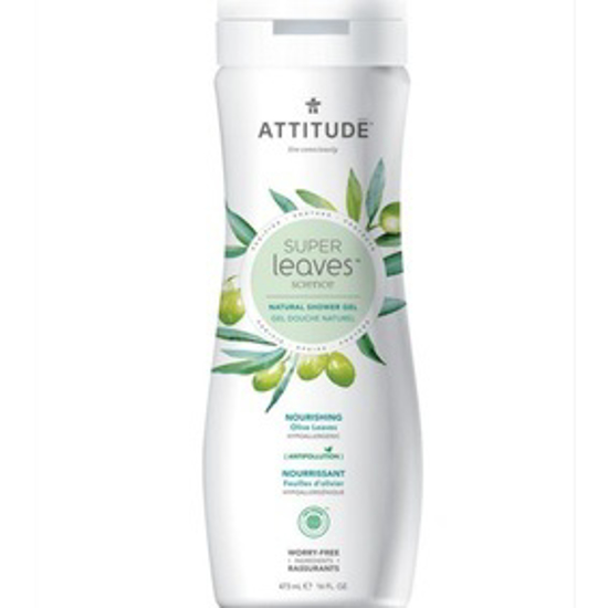 صورة ATTITUDE SENSITIVE SKIN, HYPOALLERGENIC NOURISHING SHOWER GEL, AVOCADO OIL, 16 FLUID OUNCE