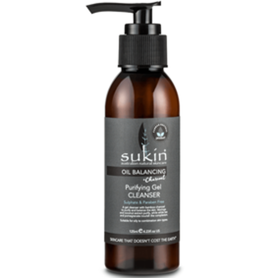 Picture of SUKIN OIL BLNCING CHARCOAL PURIFYNG GEL CLEANSER 125ML:05329