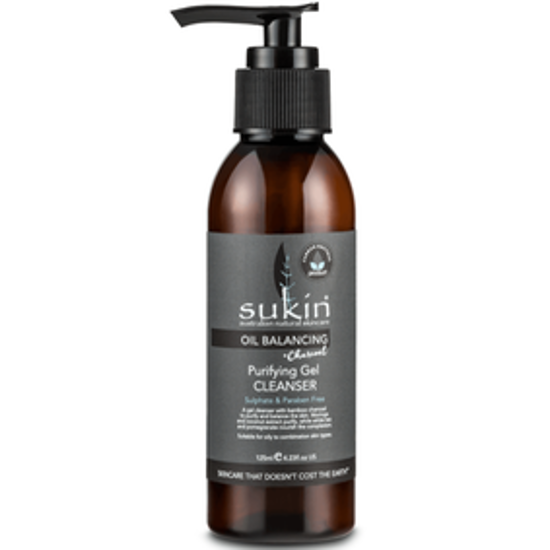 صورة SUKIN OIL BLNCING CHARCOAL PURIFYNG GEL CLEANSER 125ML:05329