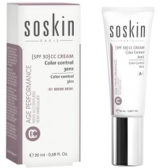 صورة SOSKIN A+ CC CREAM  - 02 GOLD SKIN SPF30 20ML