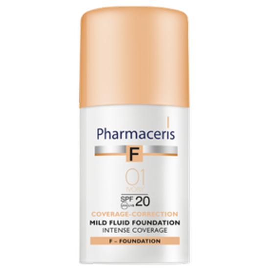 صورة MILD FLUID FOUNDATION INTENSE COVERAGE SPF 20 01 IVORY 30 ML