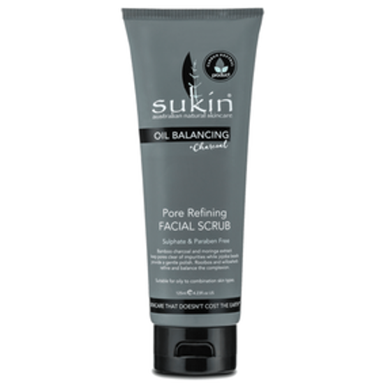 صورة SUKIN OIL BLNCING CHAR PORE REFING FACIAL SCRUB 125ML:05343