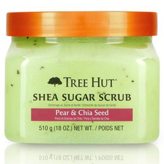 صورة TREE HUT SHEA SUGAR SCRUB PEAR & CHIA SEED, 18OZ