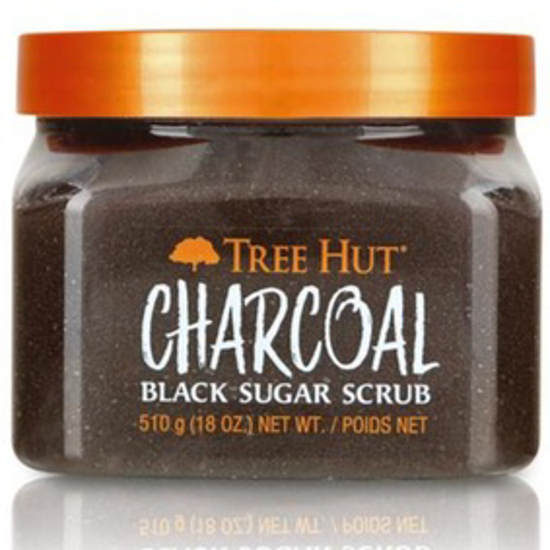 Picture of TREE HUT CHARCOAL BLACK SUGAR SCRUB, 18OZ