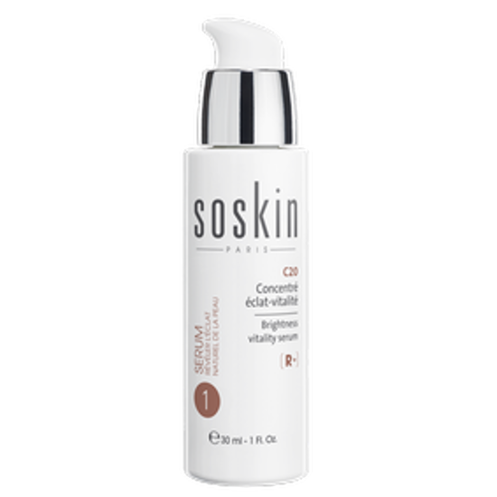 صورة SOSKIN R+ C20 BRIGHTNESS VITALITY SERUM 30ML