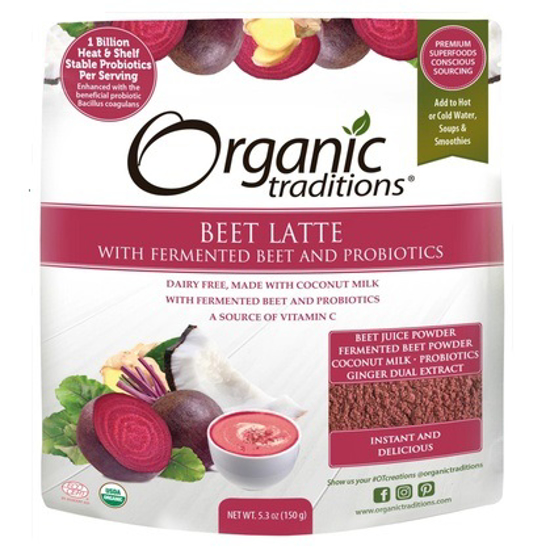 صورة ORG TRADITIONS BEET LATTE W/FERMNTD BEET&PROBIOTC 150G