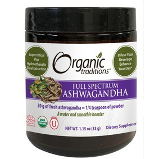 صورة ORGANIC FULL SPECTRUM: ASHWAGANDHA 33 GM