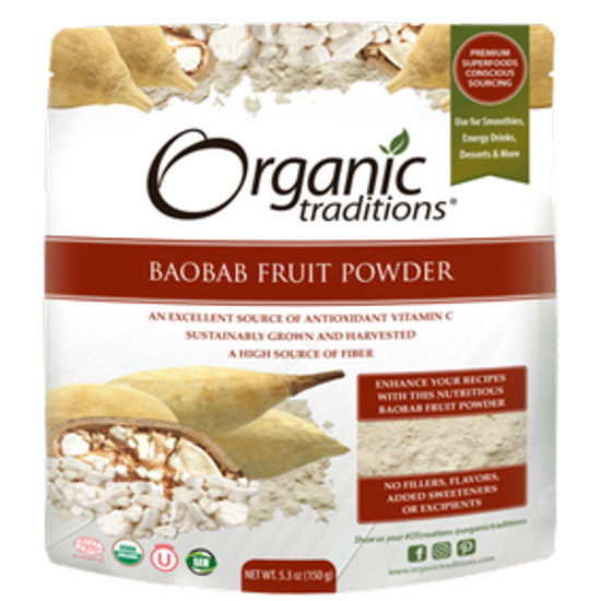 صورة ORGANIC BAOBAB FRUIT POWDER 150 GM