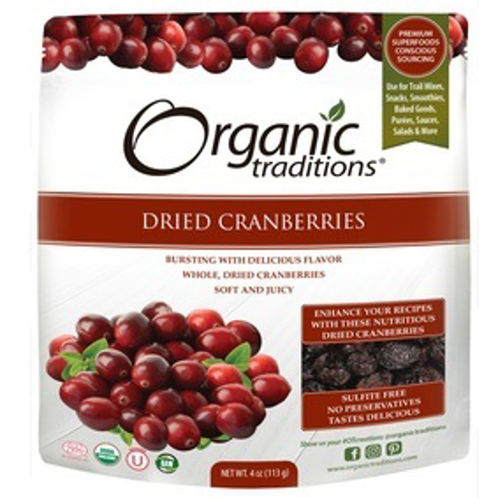 Picture of ORGANIC DRIED CRANBERRIES 113 GM