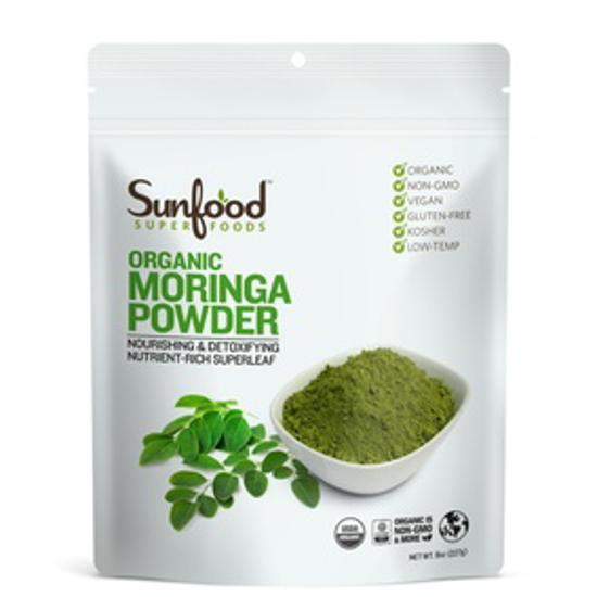 صورة SUNFOOD SUPERFOODS MORINGA POWDER, 8OZ, ORGANIC