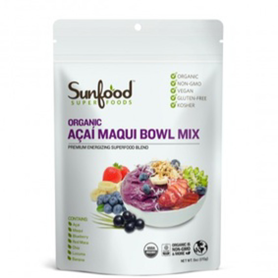 صورة SUNFOOD SUPERFOODS ACAI MAQUI BOWL MIX, 6OZ, ORGANIC