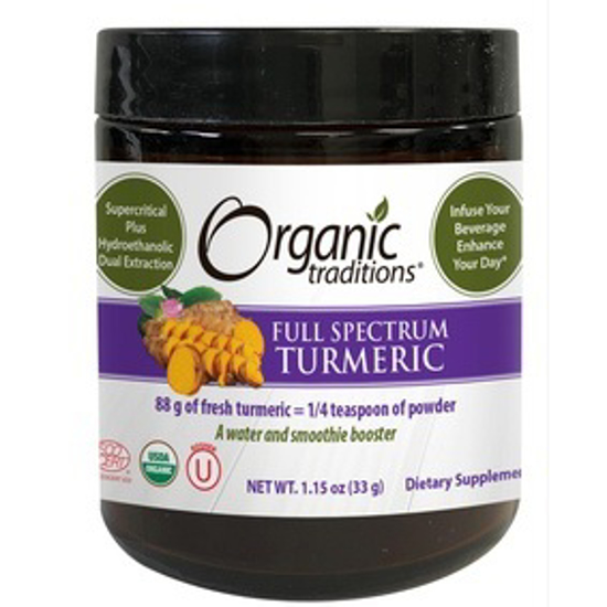 Picture of ORG TRADITIONS FULL SPECTRUM TURMERIC POWDER 33G