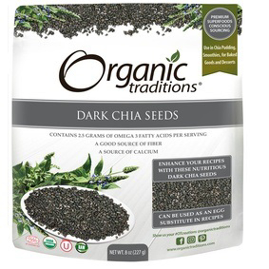 صورة ORG TRADITIONS DARK CHIA SEEDS 227 GM