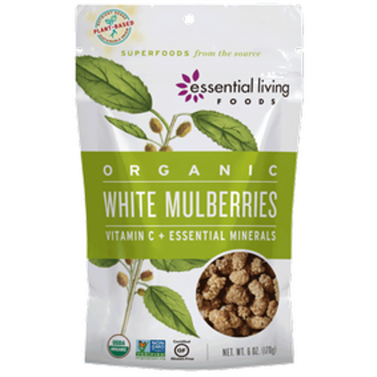 Picture of ESSENTIAL LIVING FOODS WHITE MULBERRIES ORG 6OZ