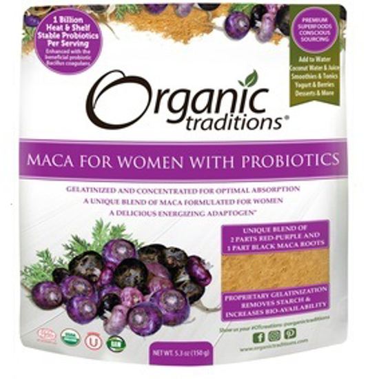 صورة ORG TRADITIONS MACA WOMEN'S W/PROBIOTICS POWDER 150G