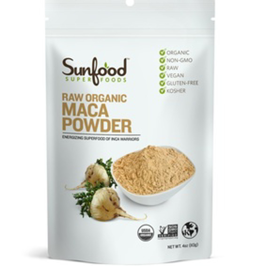 صورة SUNFOOD SUPERFOODS MACA POWDER, 4OZ, ORGANIC, RAW