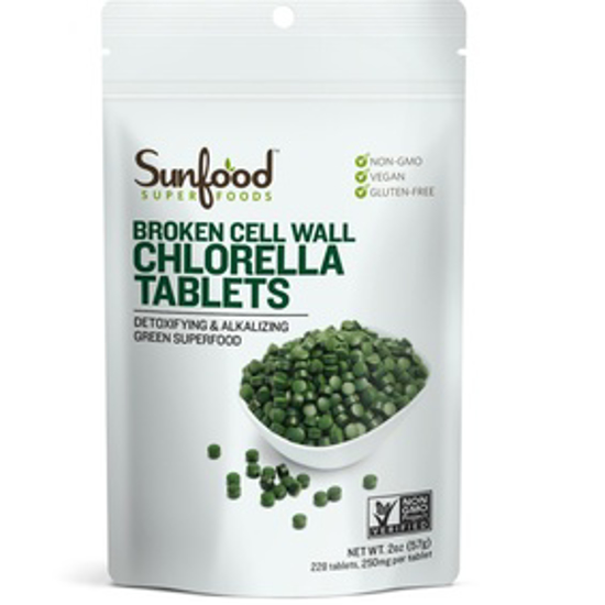 صورة SUNFOOD SUPERFOODS CHLORELLA TABLETS, 2OZ