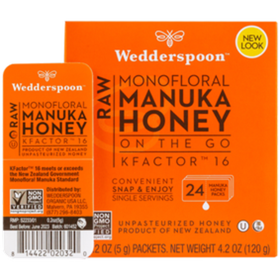 صورة HONEY ON THE GO - RAW MONOFLORAL MANUKA HONEY KFACTOR 16 24 PCS