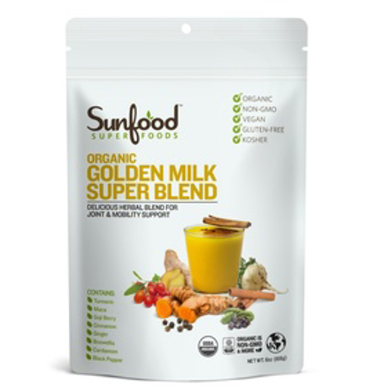 صورة SUNFOOD SUPERFOODS GOLDEN MILK SUPER BLEND, 6OZ, ORGANIC