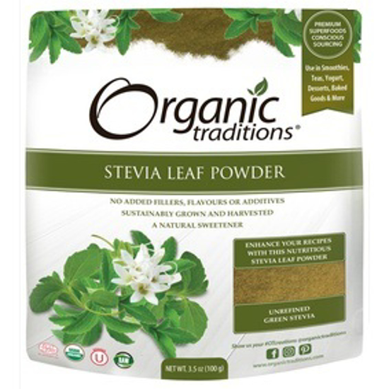 صورة ORGANIC GREEN LEAF STEVIA POWDER 100 GM