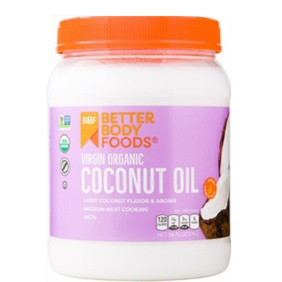 صورة BETTER BODY FOODS ORGANIC VIRGIN COCONUT OIL 458 ML