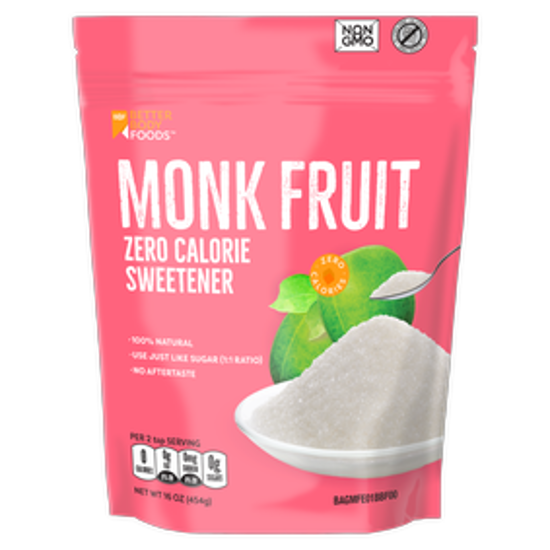 صورة BETTER BODY FOODS MONK FRUIT 454 GRAMS