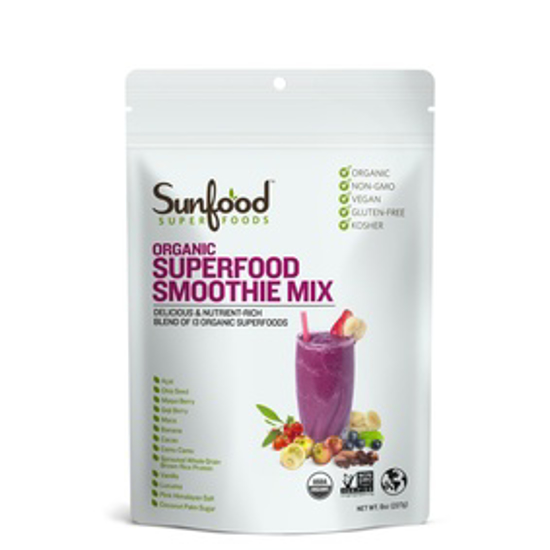 صورة SUNFOOD SUPERFOODS SUPERFOOD SMOOTHIE MIX, 8OZ, ORGANIC