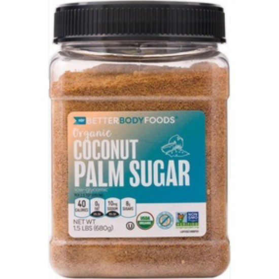 Picture of BETTER BODY FOODS ORGANIC COCONUT PALM SUGAR 680 GRAMS