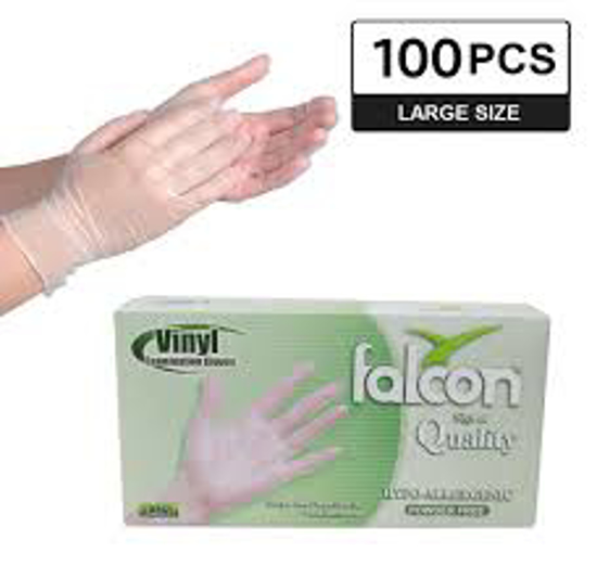 Picture of VINYL GLOVES POWDER FREE X LARGE (1 PACK X 100 PIECES)