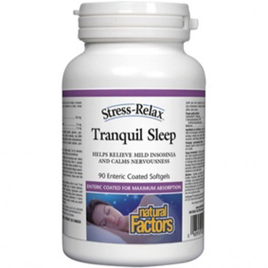 Picture of Natural Factors Stress Relax Tranquil Sleep 90 Enteric Coated Softgels