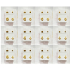 Picture of Studex® 12 Pairs (Dozen pack) 24ct Gold Plated Shapes Heart Regular: DZ-R502Y