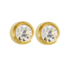 Picture of Studex® Select™ 24ct Gold Plated Crystals Bezel April Crystal Mini: PR-M204Y-STX