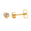 Picture of Studex® Select™ 24ct Gold Plated Crystals Bezel April Crystal Mini: PR-M204Y-STX