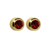 Picture of Studex® Select™ 24ct Gold Plated Crystals Bezel January Garnet Regular: PR-R201Y-STX