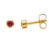 Picture of Studex® Select™ 24ct Gold Plated Crystals Bezel October Rose Regular: PR-R210Y-STX